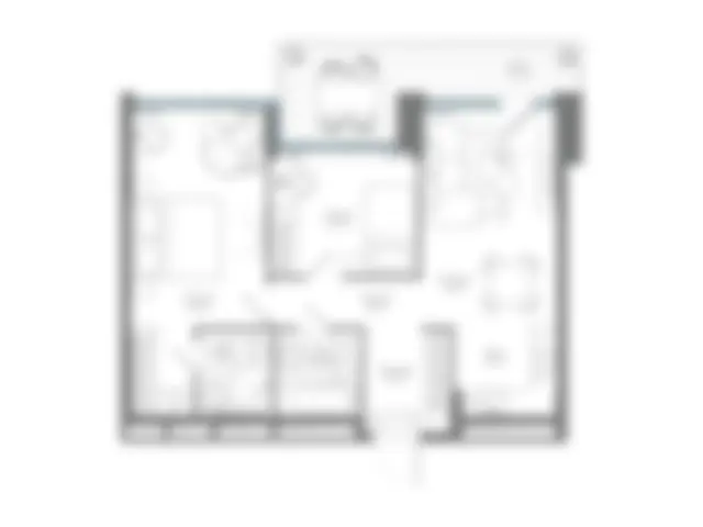 Планировка двухкомнатной квартиры 70 м² — чёткую пришлём по запросу